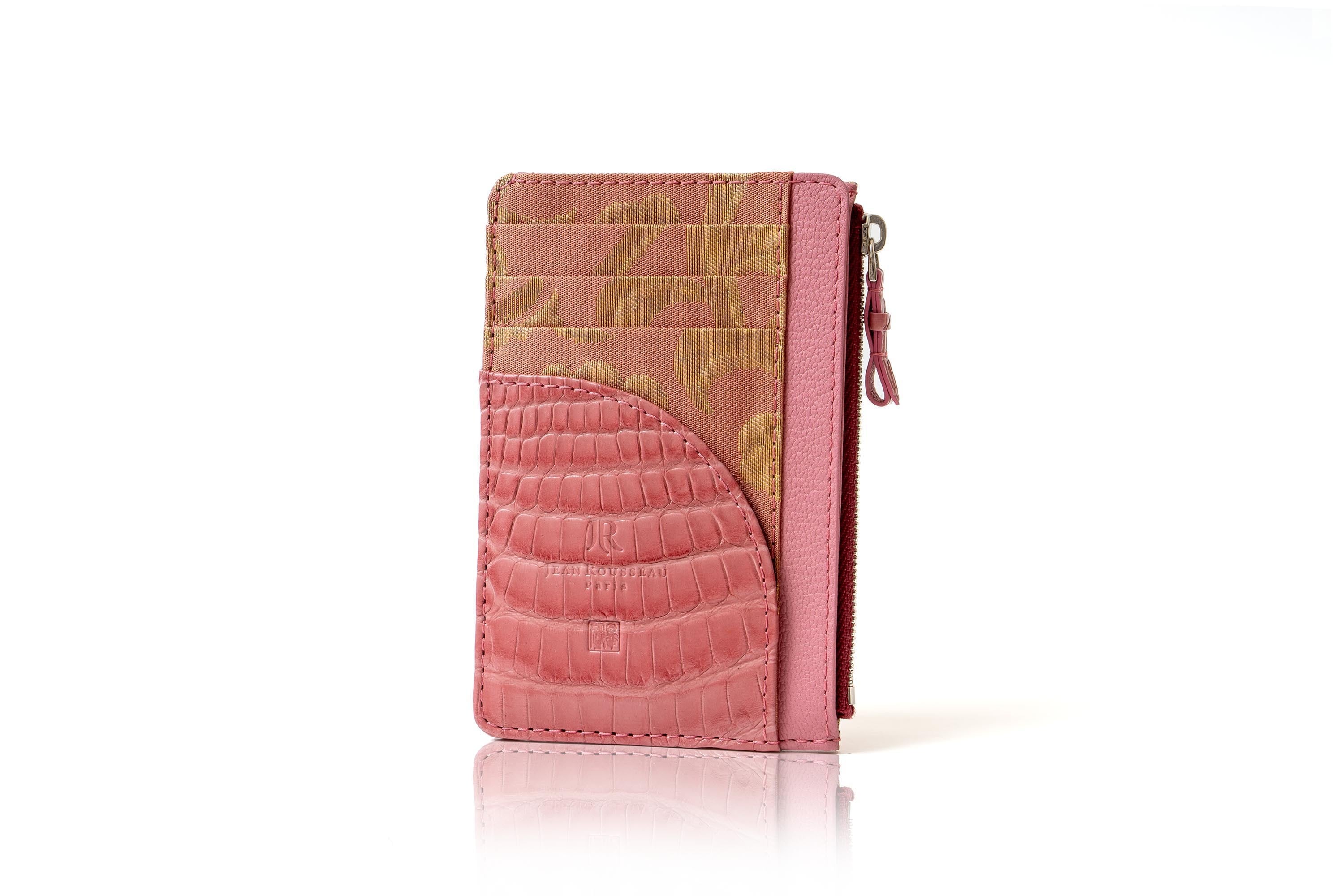 JRxSJ『艶やか』スマートウォレット/古代錦/『唐花』/ピンク-ペチュニア/JSW23-KODcarf-M1-19