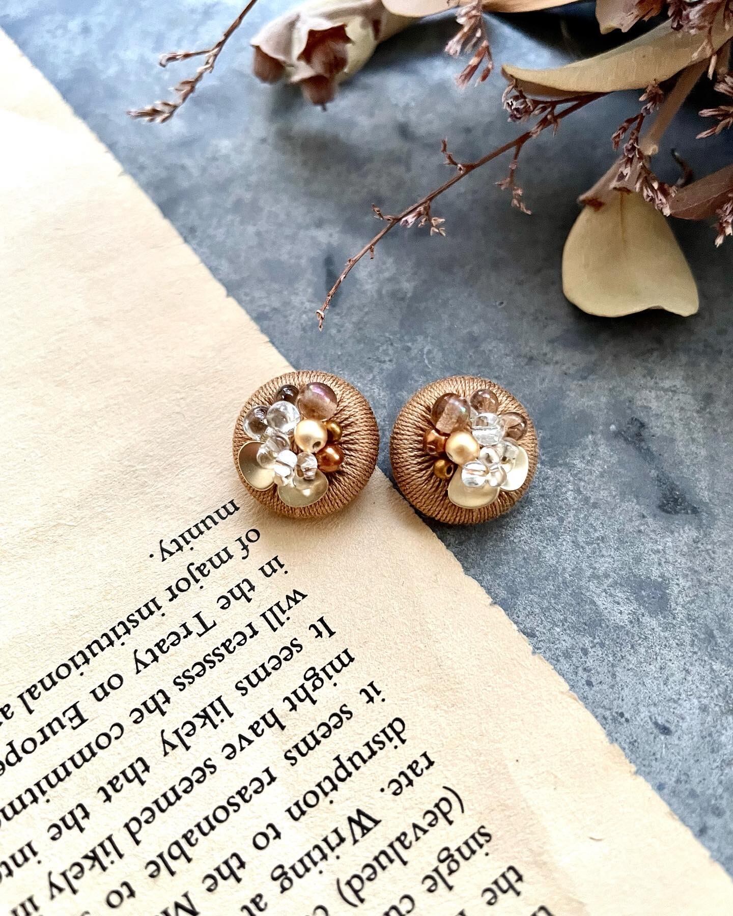 pierce/earring itomaki micro Autumn camel