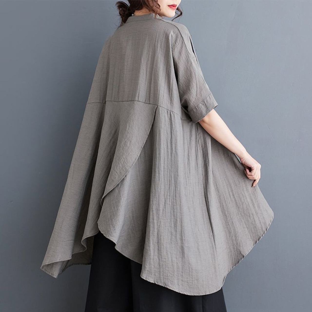 アシンメ チュニック ブラウス  30206