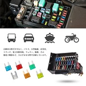 車用ヒューズ 【60個セット】ブレードヒューズ 小型ヒューズ 車用ヒューズセット取り付けが簡単 車/トラック/オートバイ用電装必需品（5A/10A/15A/20A/25A/30A）透明収納ケース付き