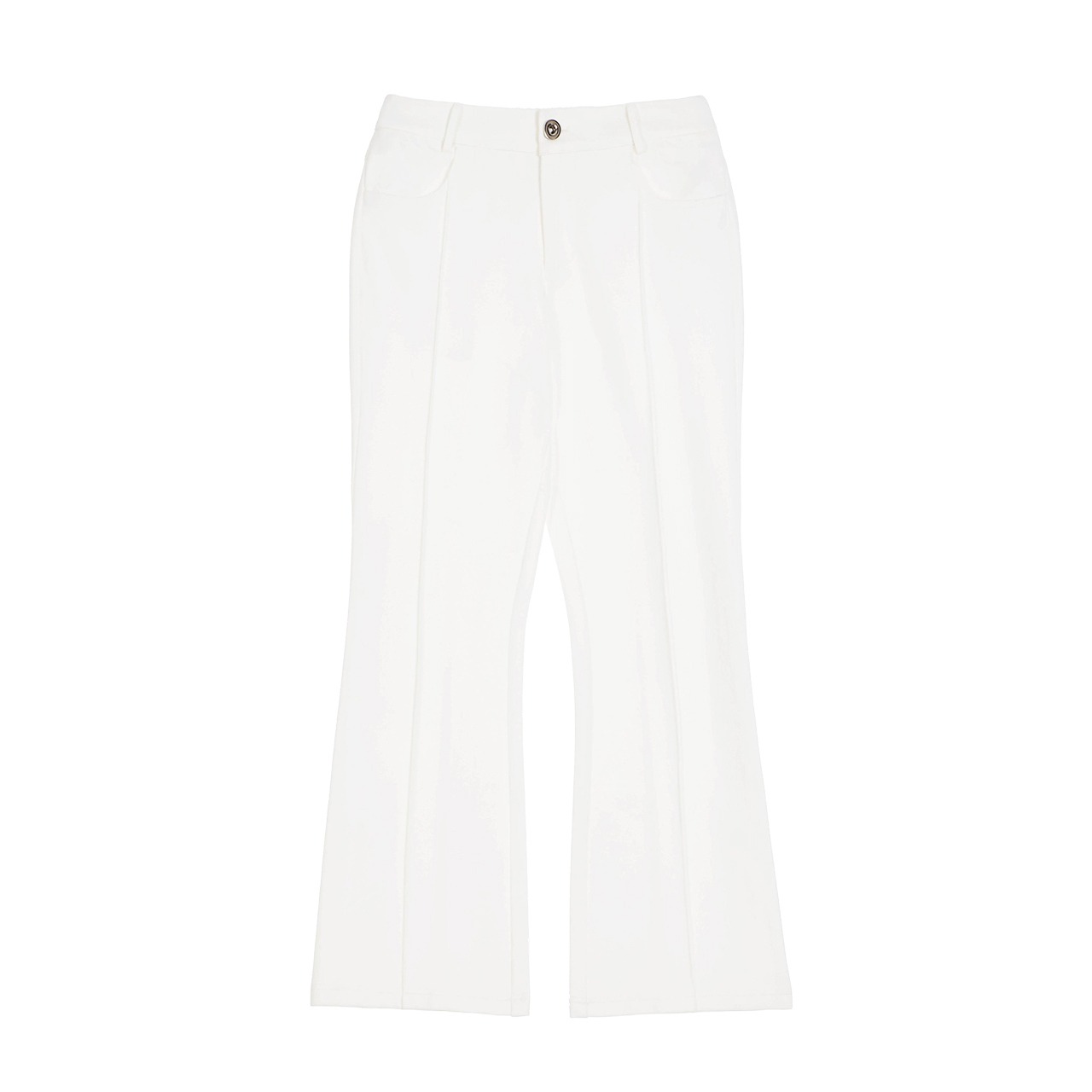 GOXO ゴーエックスオー エッセンシャルブーツカットパンツ ホワイト