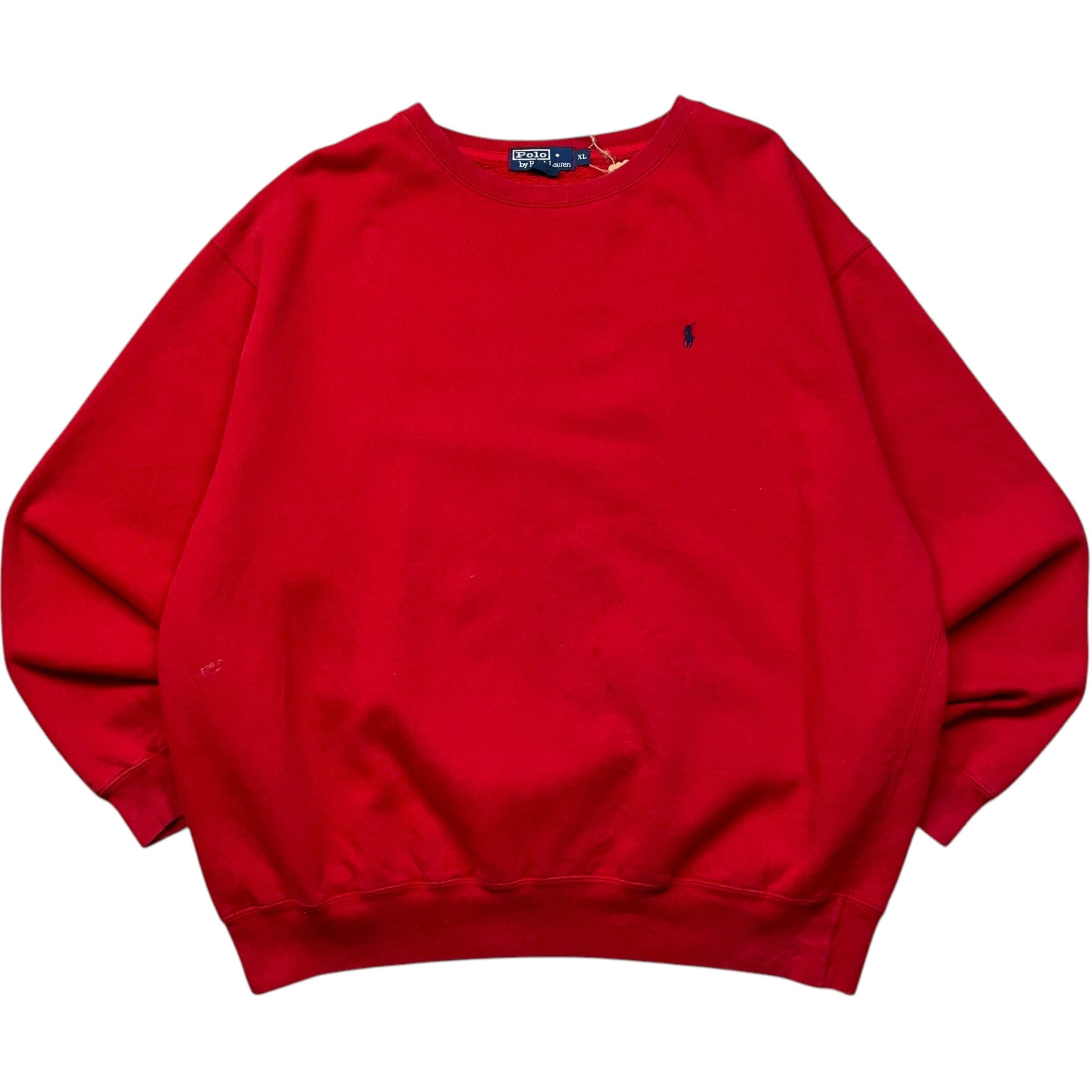 《XL》 Ralph Lauren ラルフローレン スウェット ワンポイント レッド no.5607