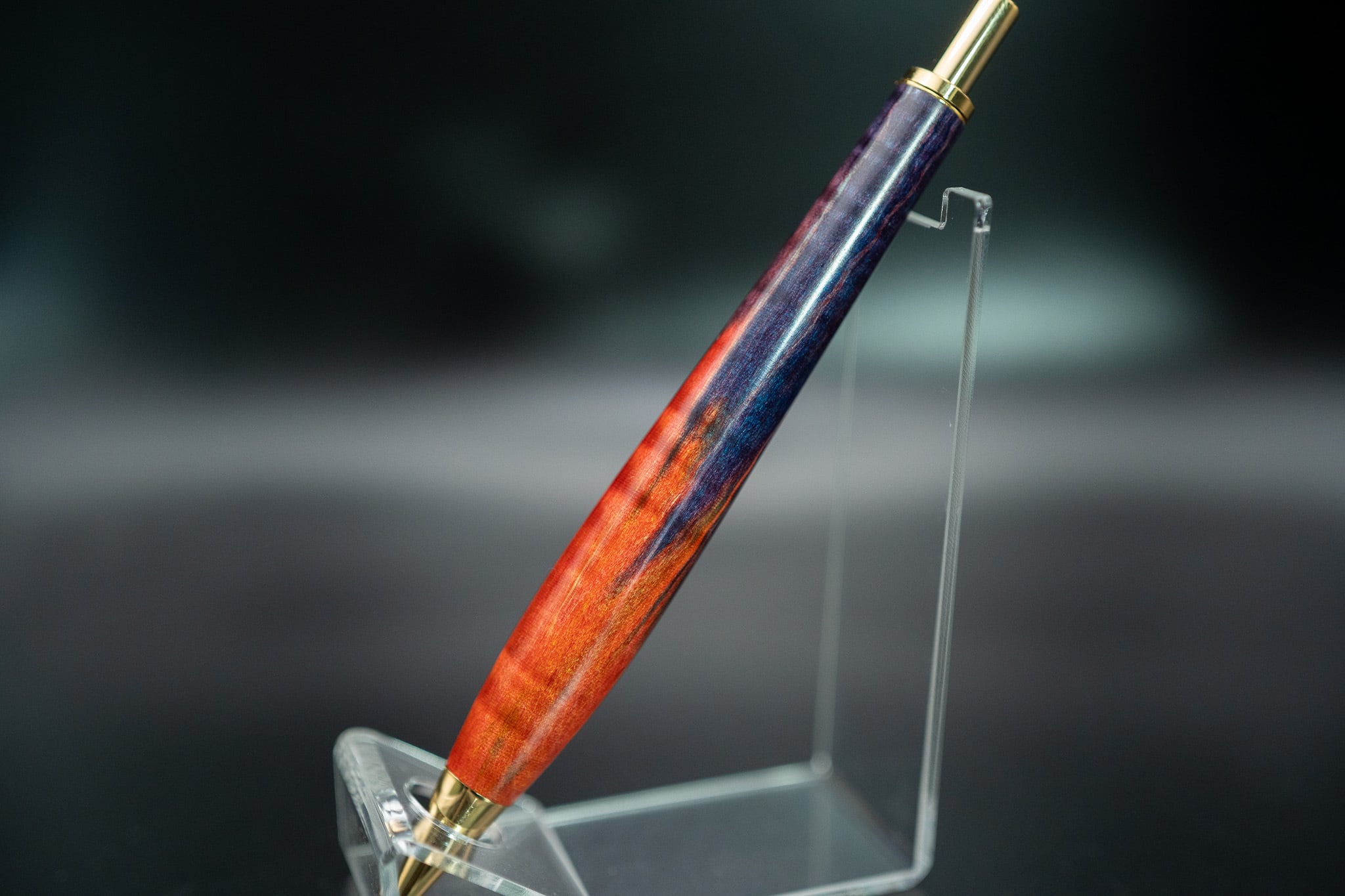 スタビライズドウッド　栃　縮杢 野原工芸 スタビライズドウッド ブルー 栃縮杢｜Yahoo!フリマ