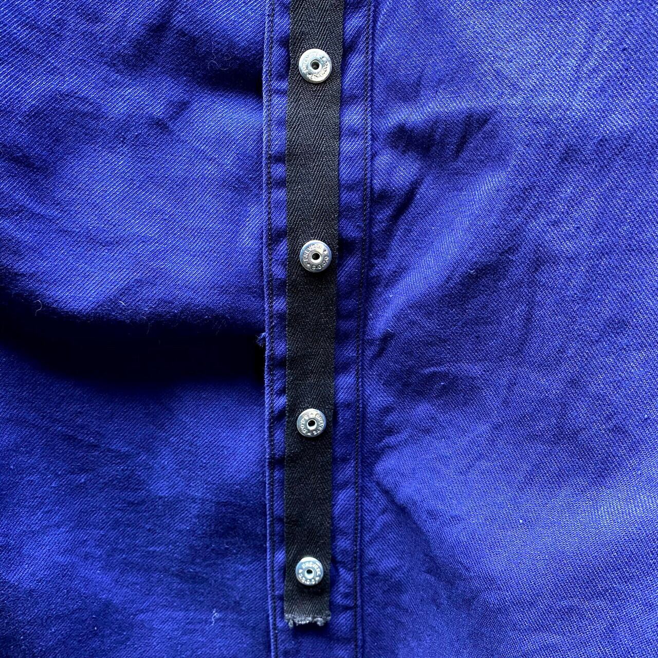 ヨーロッパ ヴィンテージ 貴重 60s 濃紺 ワークジャケット カバーオール
