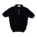 GranSasso(グランサッソ) Jacquard Cotton Knit Polo(57113/18028/099)/BLACK