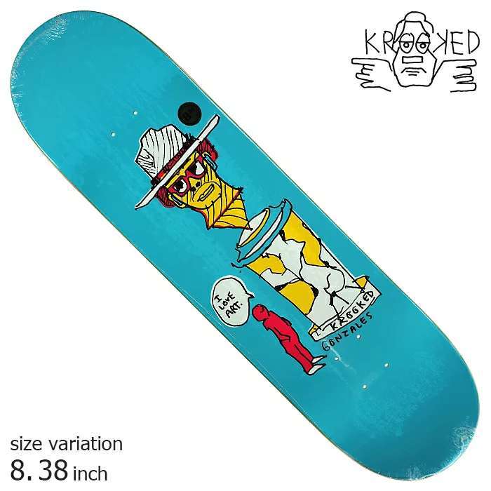 KROOKED GONZ ART LOVER 8.38inch デッキ クルキッド クルックド