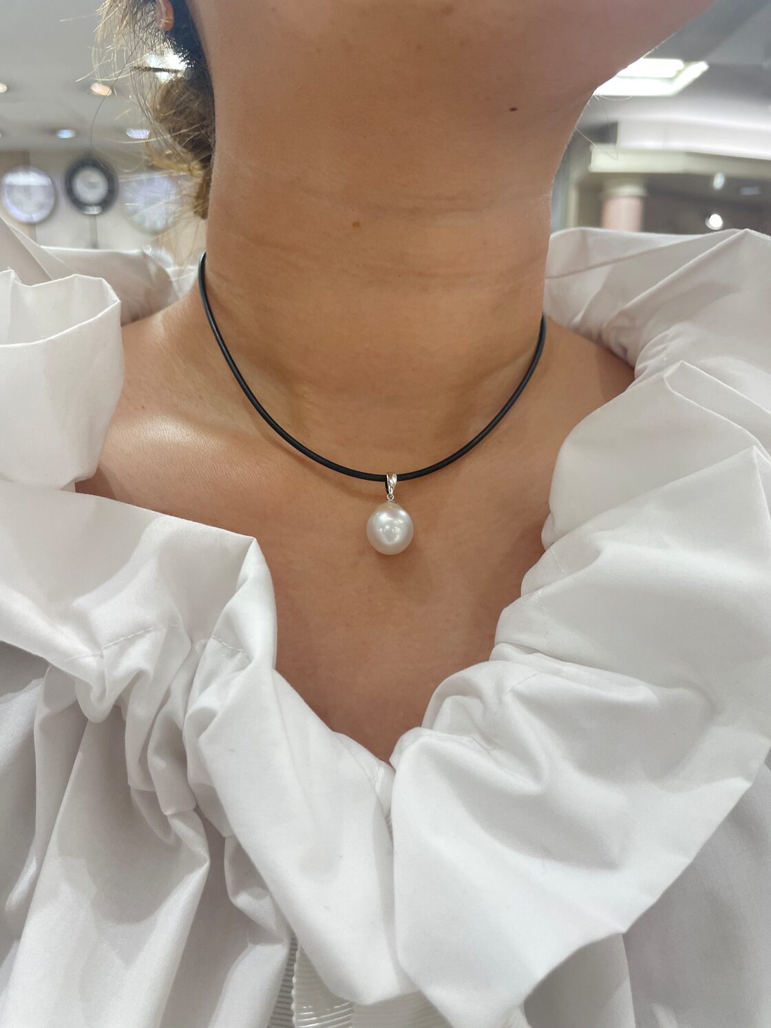 K18 ゴールド 浴びれ 南洋真珠 ペンダントトップ 