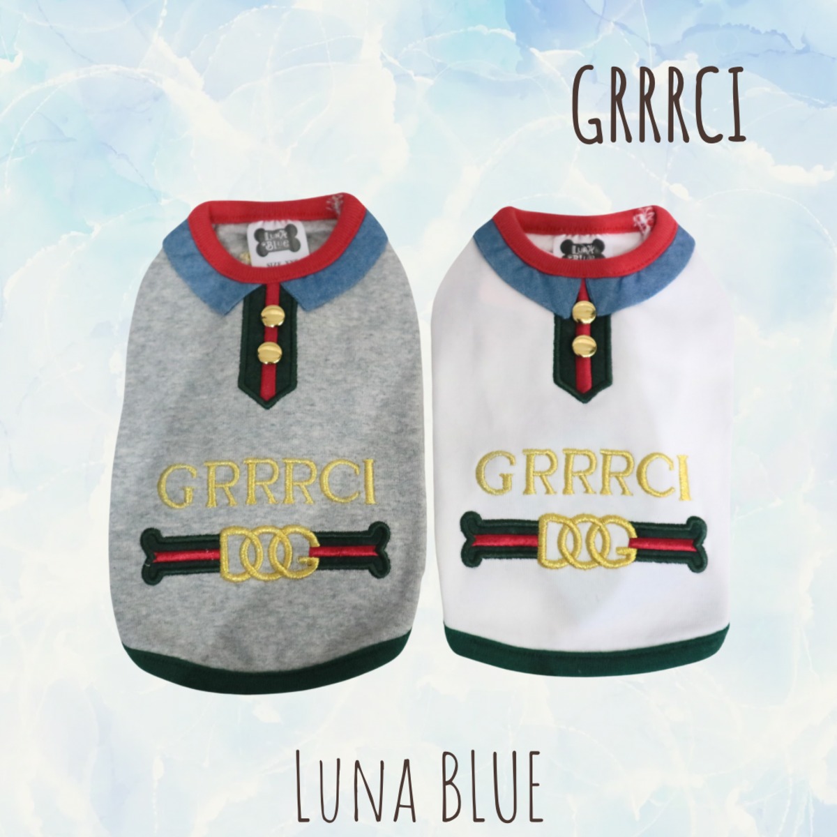 ルナブルー LUNABLUE グルルッチ GRRRCI ワンピース L 新品 ルナブルー/グルルッチ/グルルッチドッグタンク | dog select shop Ange