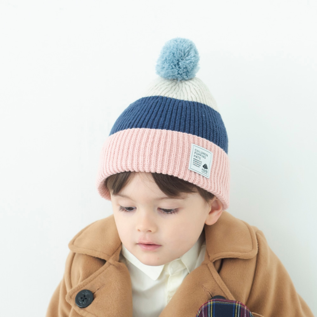 ニットキャップ【マルチピンク】52cm 全3色 推奨年齢3歳〜7歳