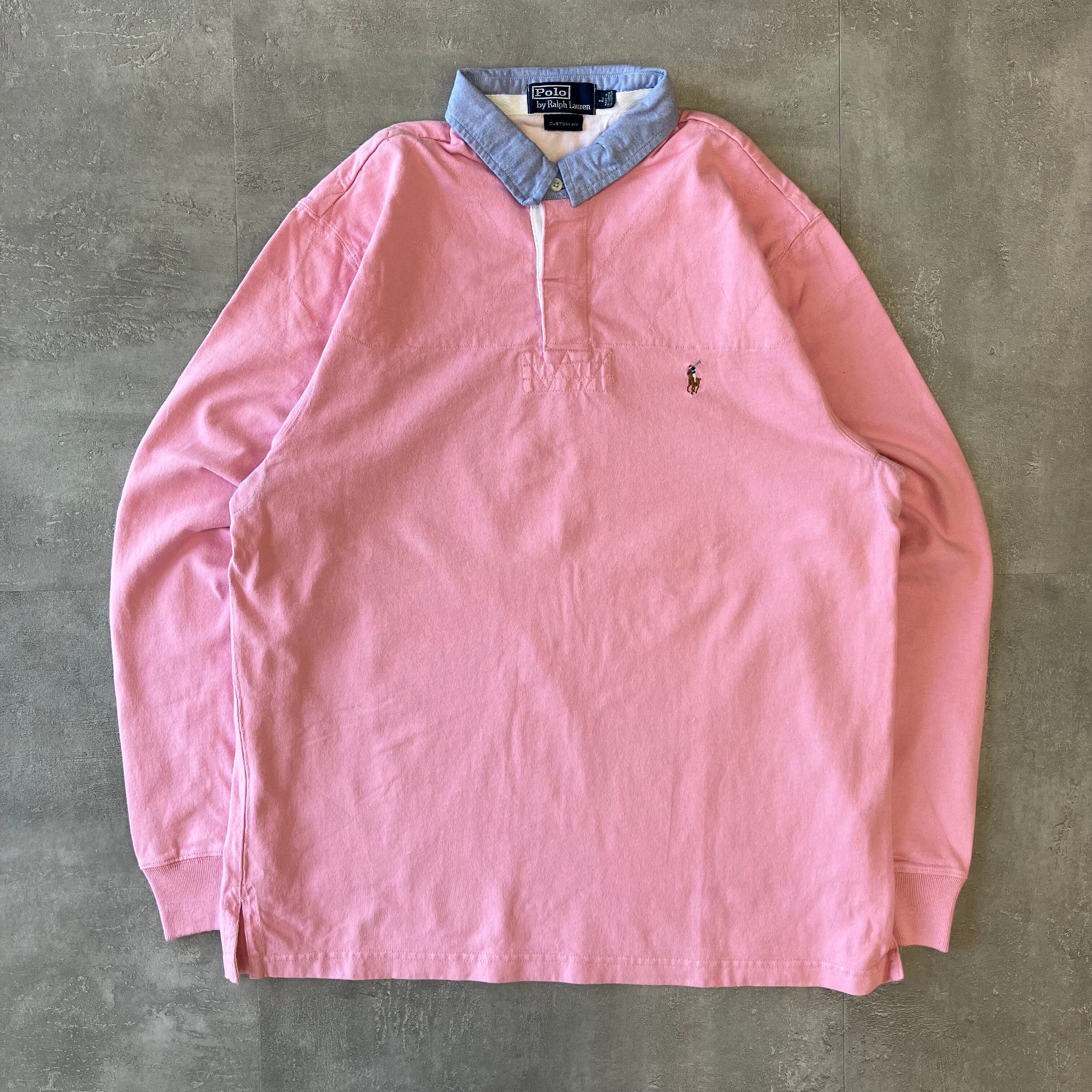 ポロラルフローレン ラガーシャツ 切り返し L No.1445