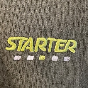 【STARTER】ワンポイント 刺繍ロゴ オーバサイズ スウェット トレーナー スターター XL アメリカ古着