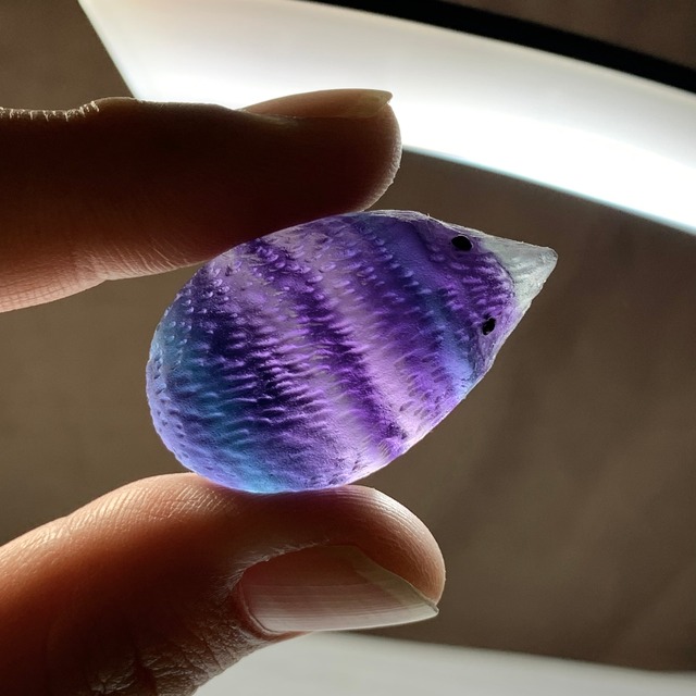 30.可愛い色合い☆フローライト ハリネズミ