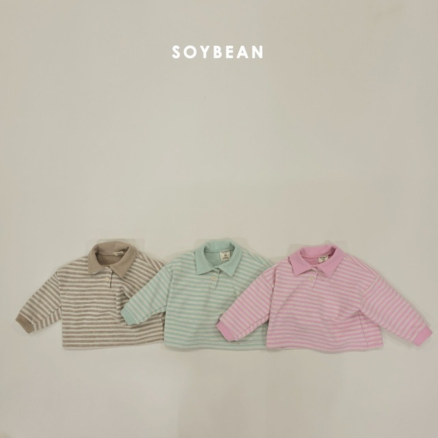 【取寄】soybean｜soft loose collar tee｜ソフトルーズカラーティー｜XS-JM｜kids&jr｜25 winter