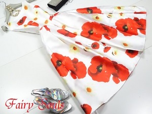 ★送料無料★9号（Ｍ）☆大花柄ノ－スリ－ブロングワンピ(OPN6920)