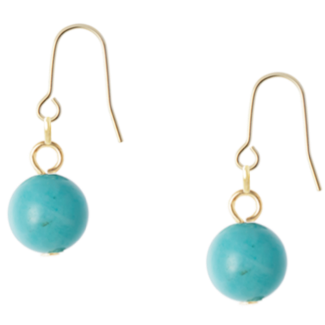 天然石ブラジルアマゾナイトピアス(10mm) | SoL