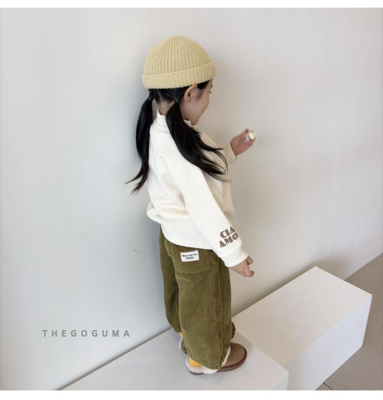 ザゴグマ / THE GOGUMA / カラーコーデュロイ裏起毛パンツ / 韓国子供服 / ジュニア / 26winter〖取寄〗*JS~JL*