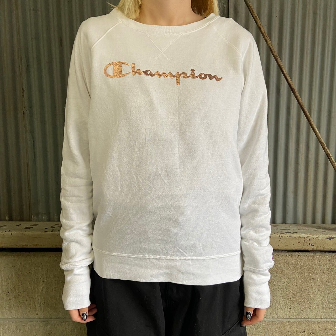 Champion チャンピオン フロントロゴ ホロプリント ラグラン 