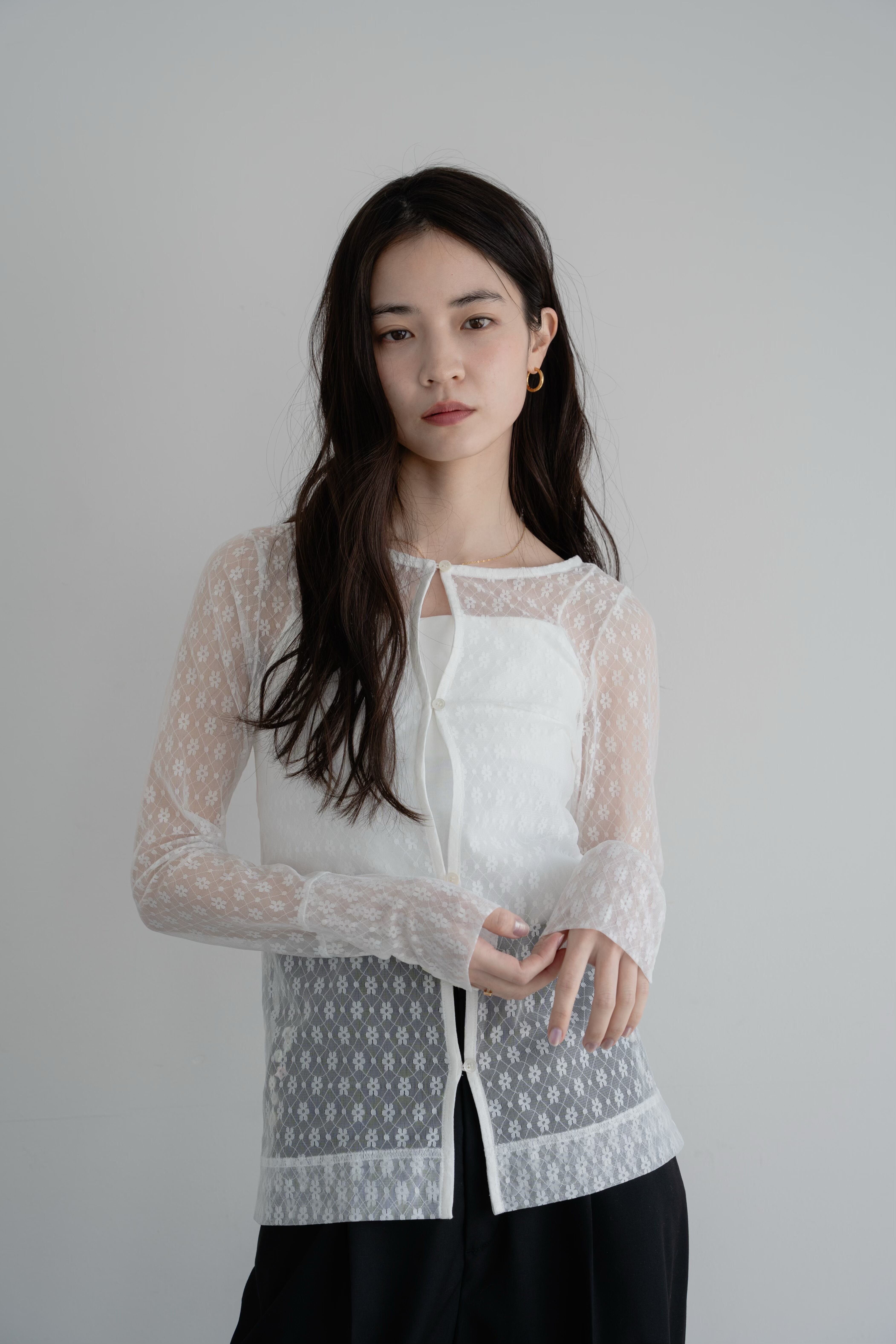 philme シアーレースシャツ sheer lace shirt | philme