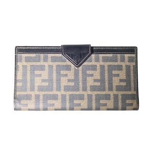 vintage FENDI canvas × leather wallet