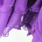 社交ダンス 衣装 スタンダード 上下セット ツーピース レッスンウェア パーティ衣装 レディース Roger 紫 ラインストーン パープル系 上品 バイオレット 大人 かわいい 上品なデザイン エレガント ダンスウェア フェミニン 二重スカート ボリューム感 優雅な動き 伸縮性あり おしゃれ 女性用 M~Lサイズ 発表会 競技用 社交ダンス用