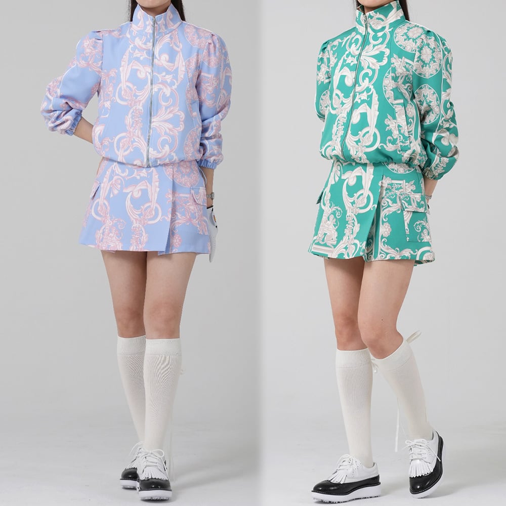 バロックパターンポケットスカート