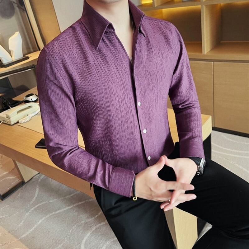 レギュラーフィットシンプルシャツ 3カラー V0481