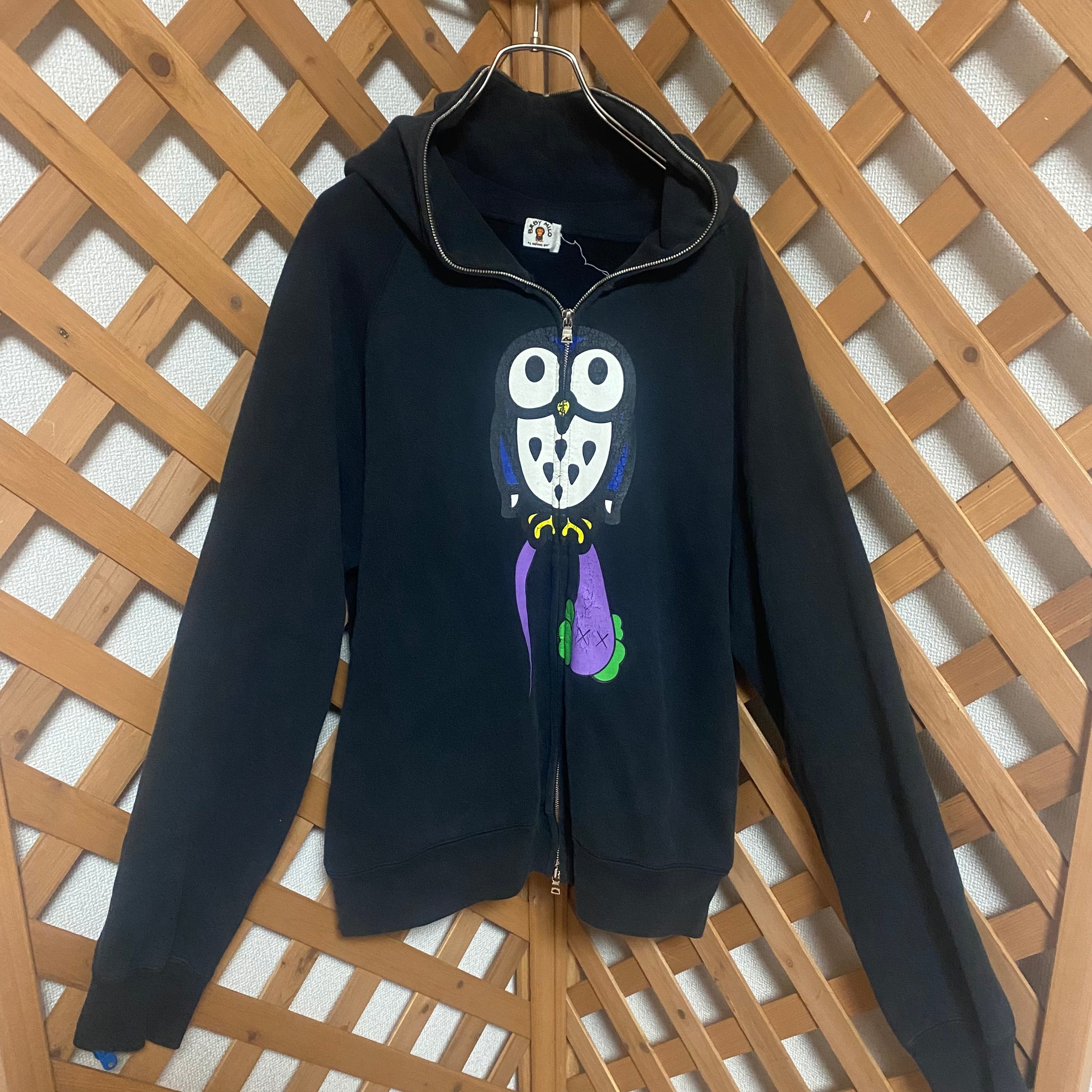 A BATHING APE BAPE×KAWS 長袖フルジップパーカー