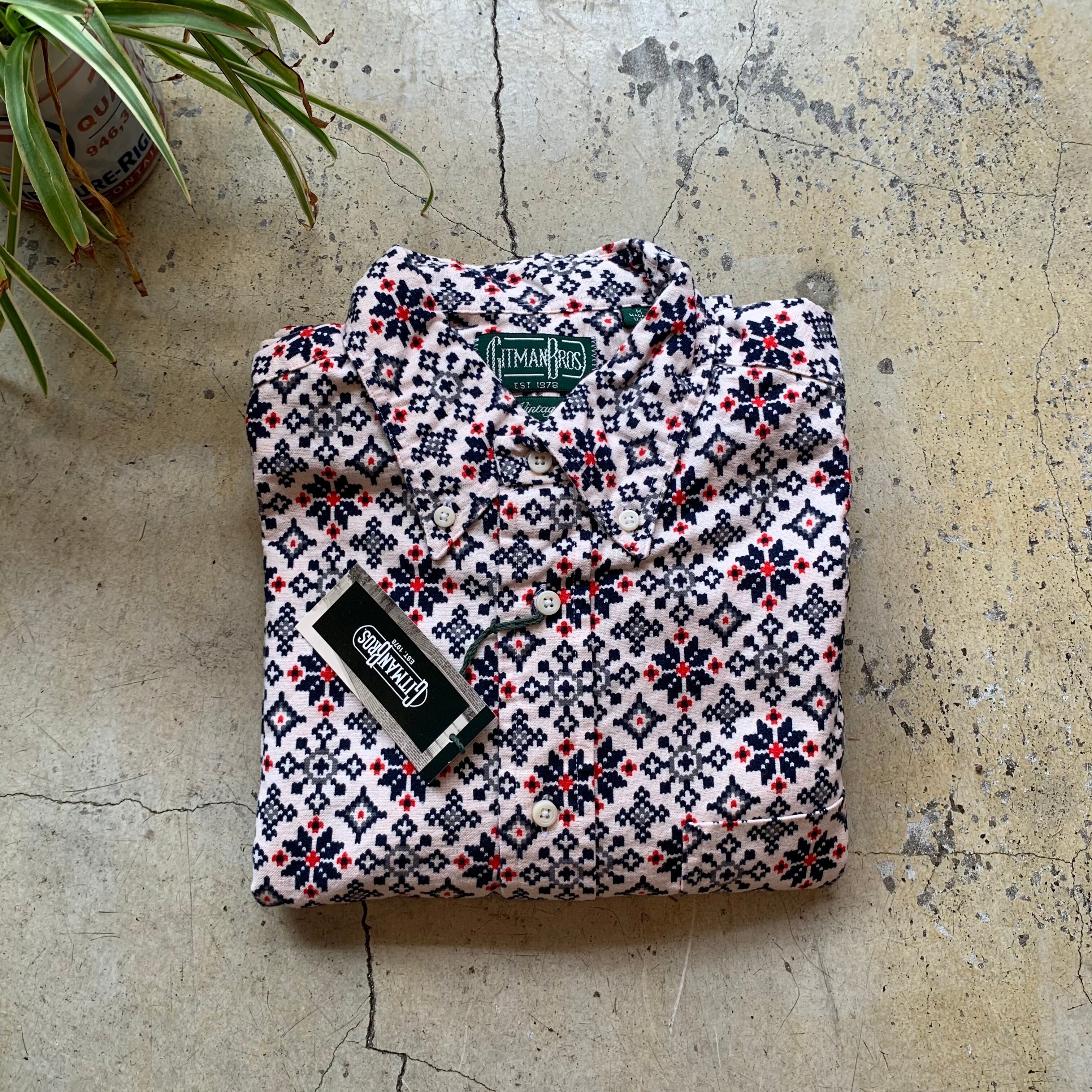 Gitman Vintage L/S B.D Shirt S/ Snowflake Print