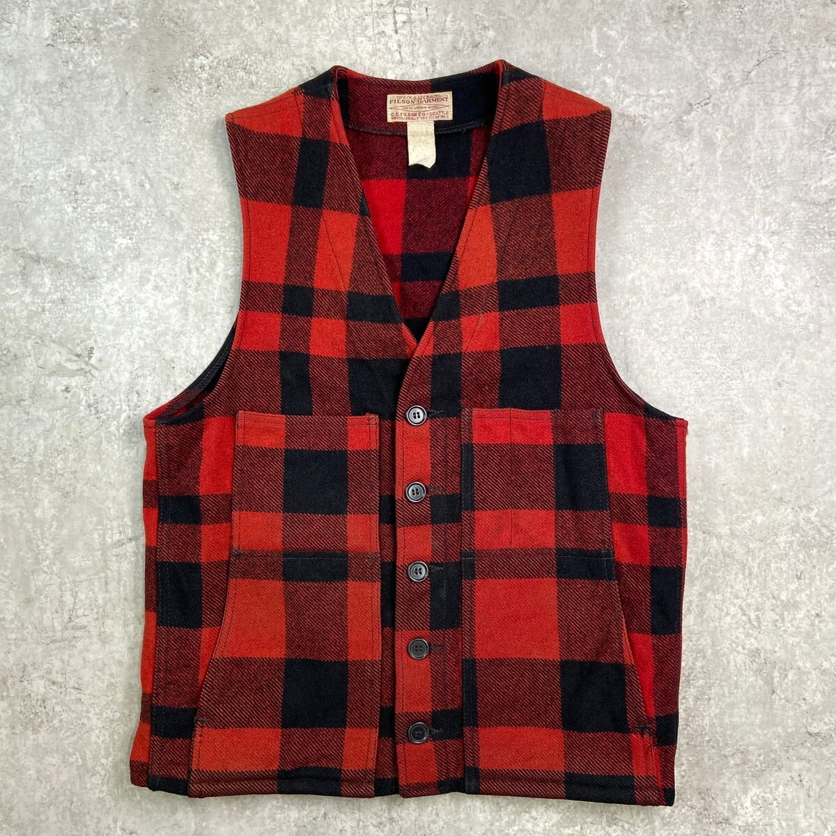 80~90年代 FILSON GARMENT バッファローチェック マッキーノウール