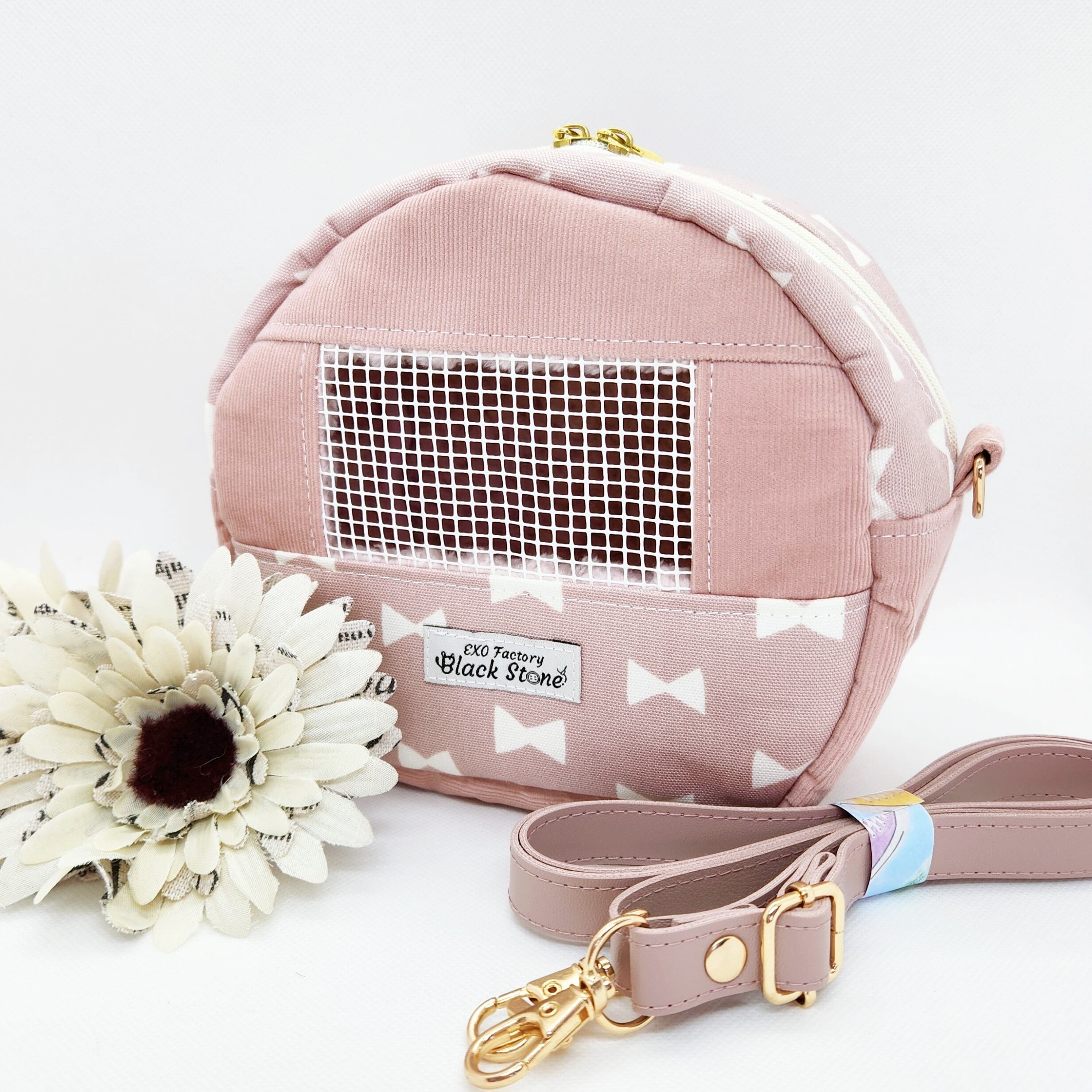 サークル型お出かけポーチ☘プチリボン モモンガポーチ 1～3モモ  