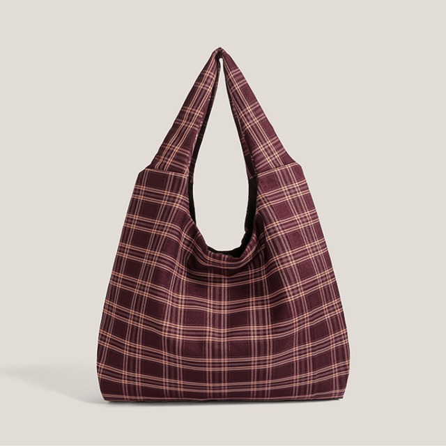 color check shoulder bag　カラーチェック柄ショルダーバッグ　J1453