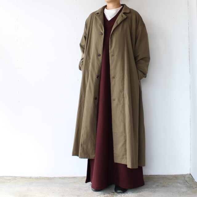HARVESTY T/Rオーバーコート T/R Tropical Over Coat （OLIVE） | C