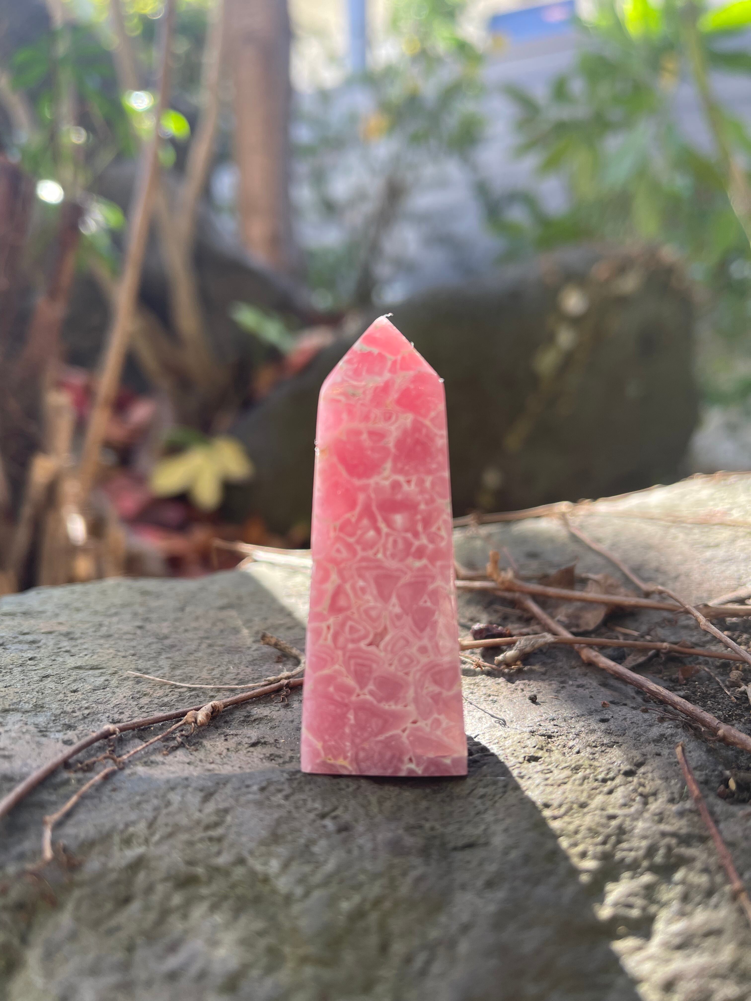 ロードクロサイト　インカローズ　ポイント/ Rhodochrosite inka rose point