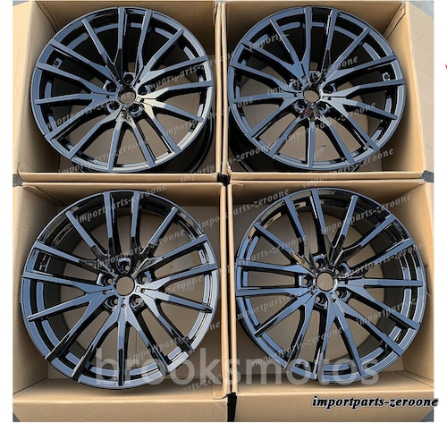 22インチ 新品グロス ブラック スタイル ホイール 2019+ BMW X3 X4 742 G01 G02 -BRN-12079★