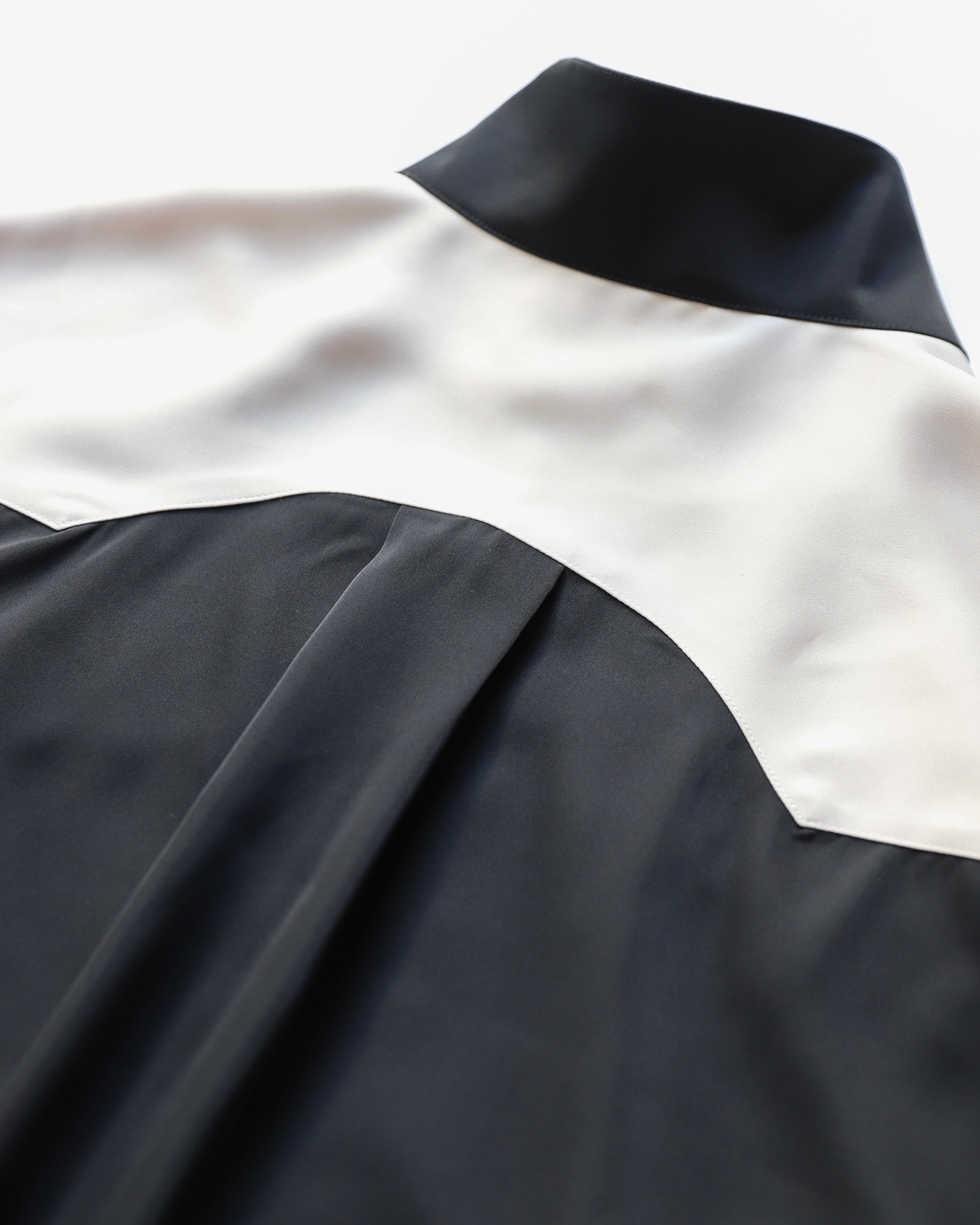 Embroidered Satin Blouson | AMBERGLEAM