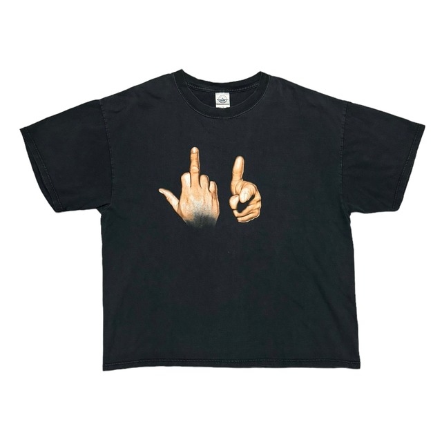 00s Fuck Gun Hand Sign T-shirt (XL)