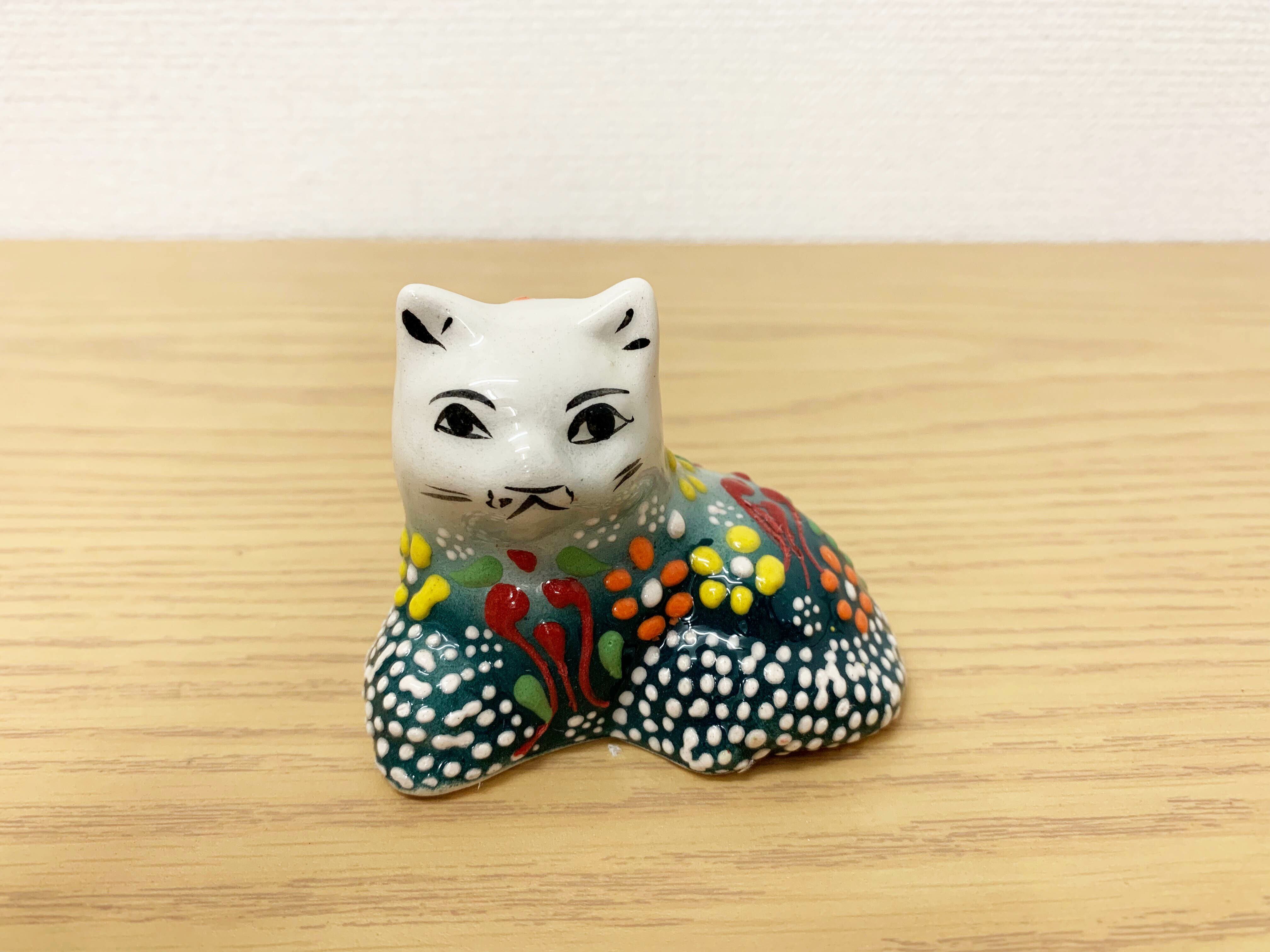 トルコ製 キャフタヤの陶器猫 J | 猫本サロン 京都三条サクラヤ