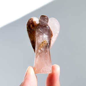 ゴールデンヒーラー×ローズクォーツ ミディアムエンジェル 12◇ Golden Healer × Rose quartz Angel◇天然石・鉱物・パワーストーン