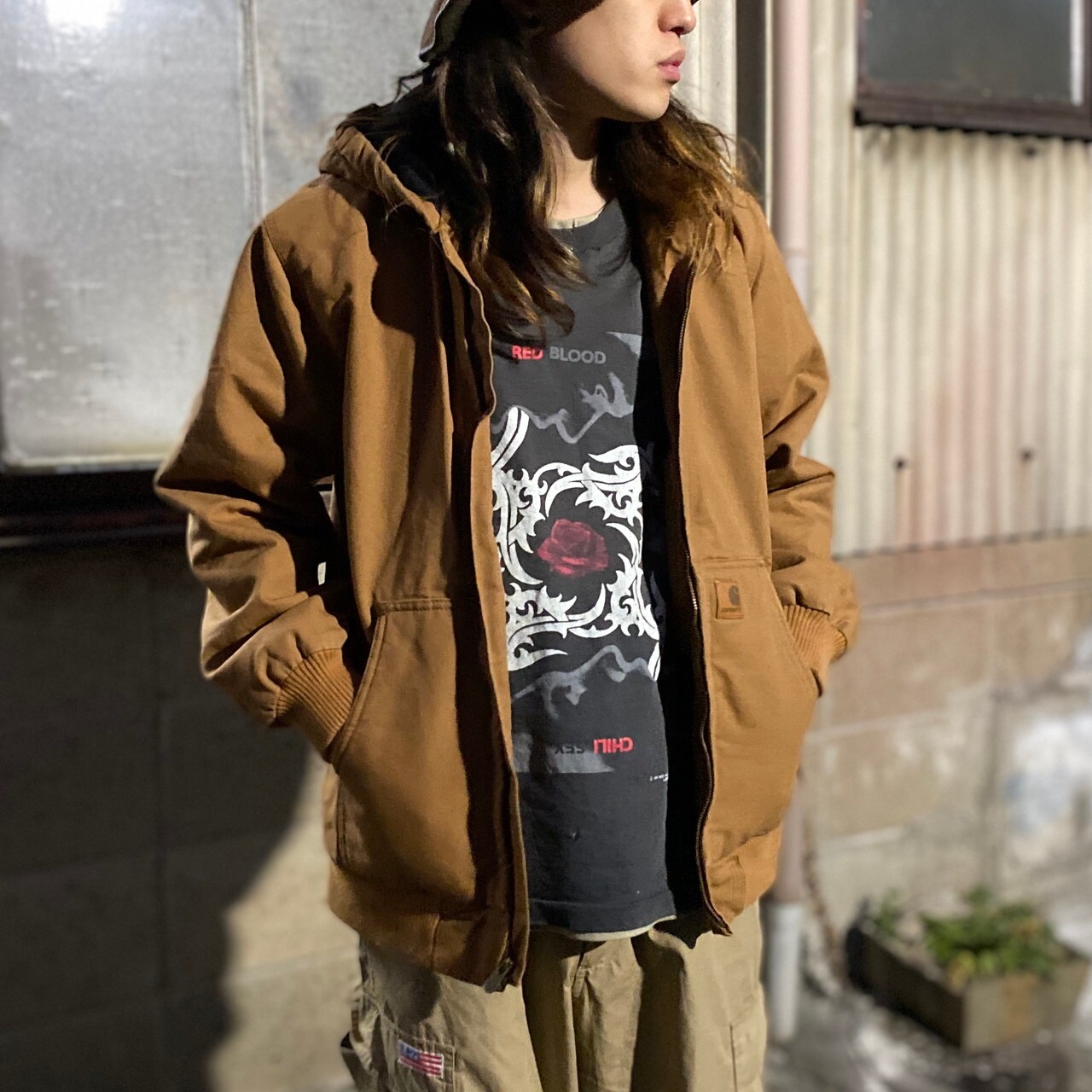 Carhartt カーハート アクティブジャケット キッズ企画 メンズM相当 