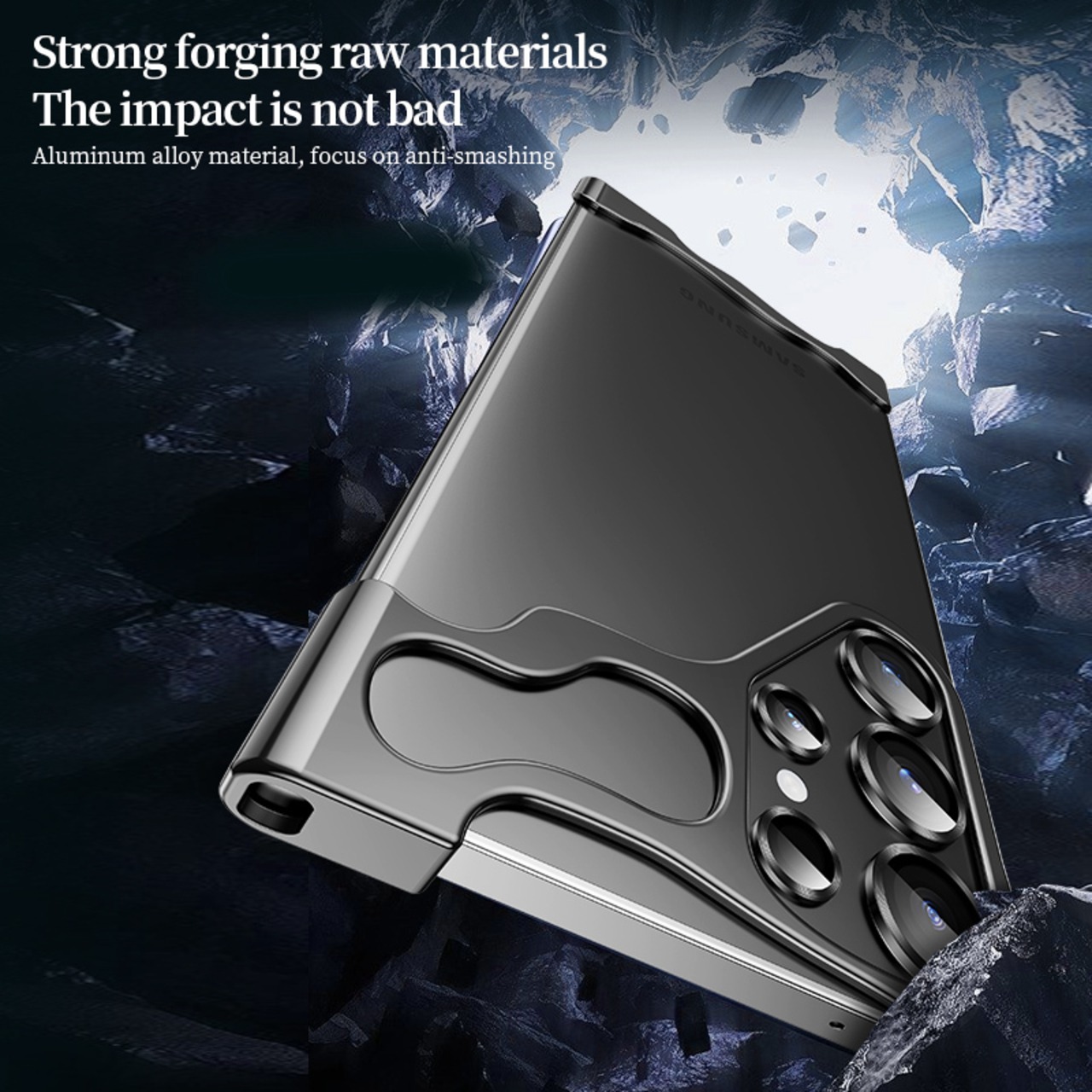 ◆Galaxy S25/S24/S23/Plus/Ultra◆ Aluminum Alloy Bumper Phone Case + Lens Film / アルミニウム バンパーケース + レンズ フィルム スマホケース