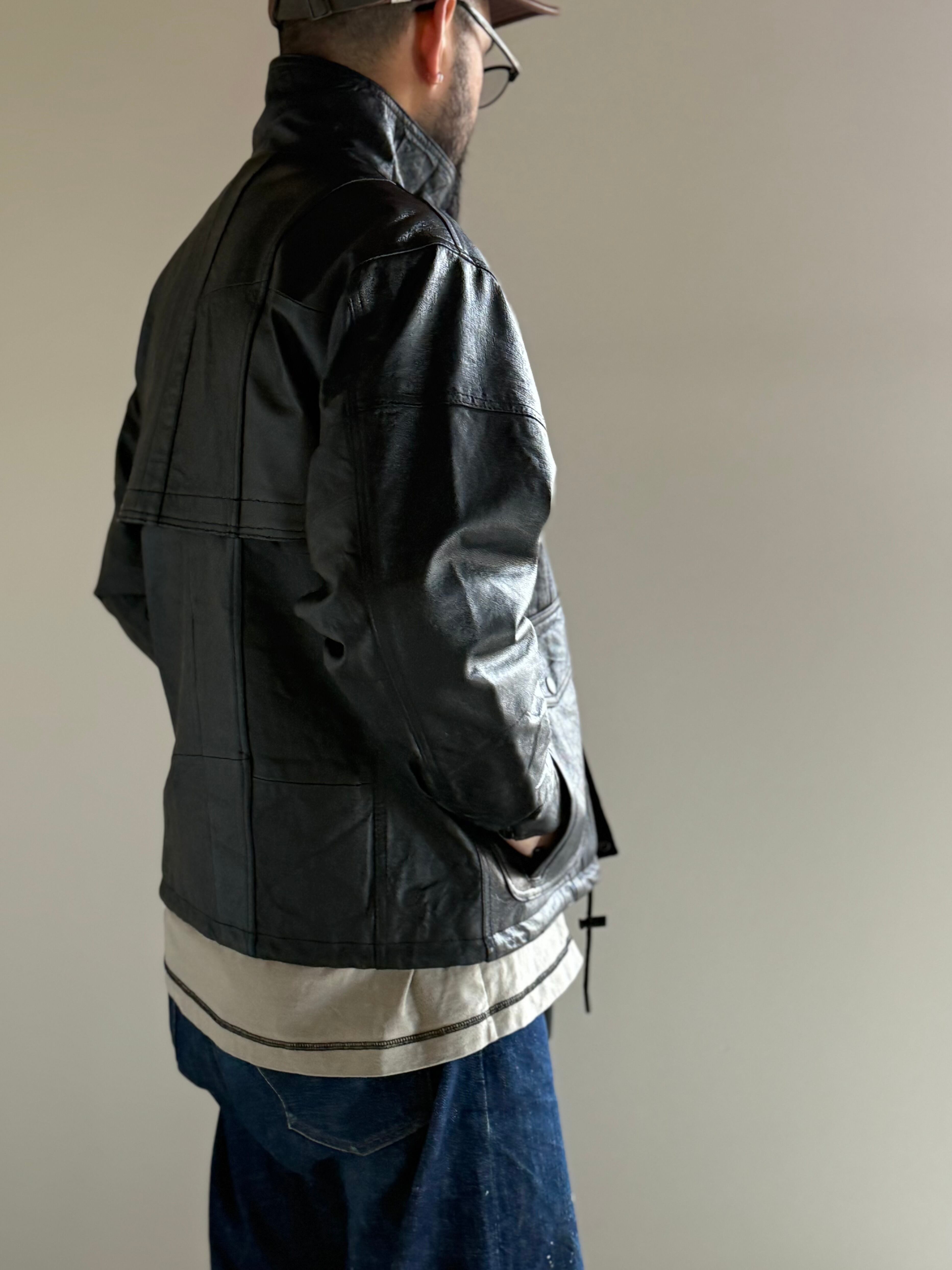 YOUSED【RETRO BAGGIES LEATHER JACKET】 | LARGE LAB TOWN