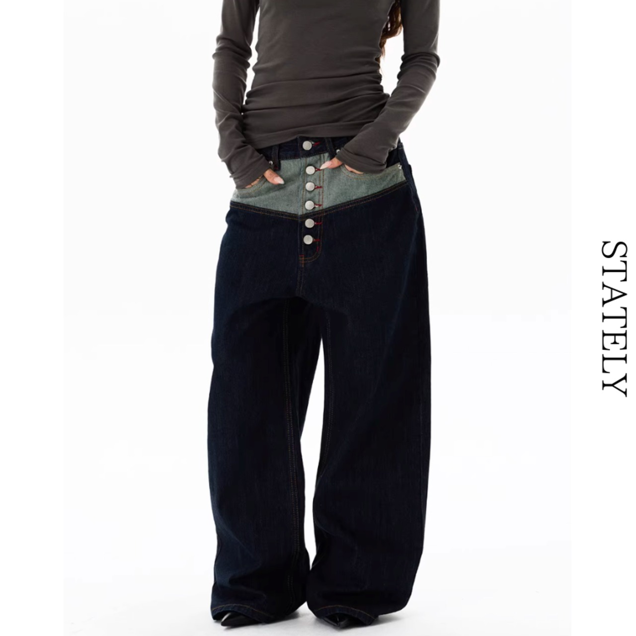 Unisex スイッチパネル Wide Denim_B111・画像9