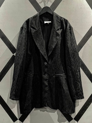 【X VINTAGE】Tiger Pattern Sheer Layered Easy Tailored Jacket
