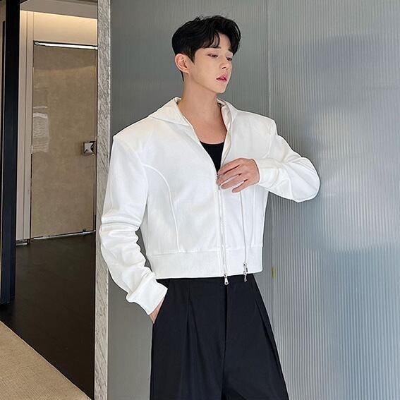 予約販売】ブジャケット ジップアップ 長袖 半袖 2Way 肌見せ フード