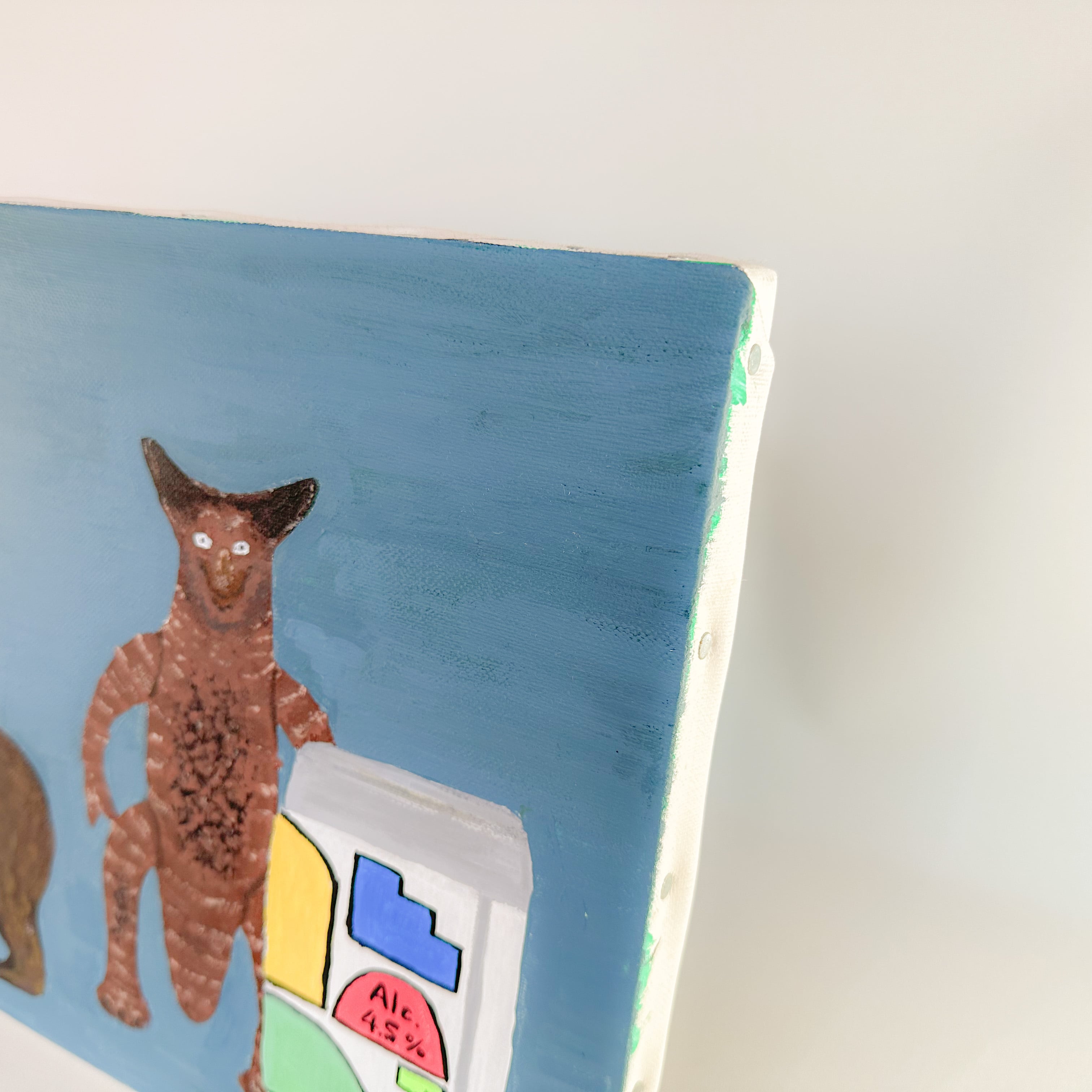 怪獣・熊・ビールの絵 | monomolt