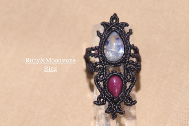  [Ruby] &[Moonstone] Ring