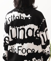 ◆ロゴ ジャガード クルーニット◆rs-100523