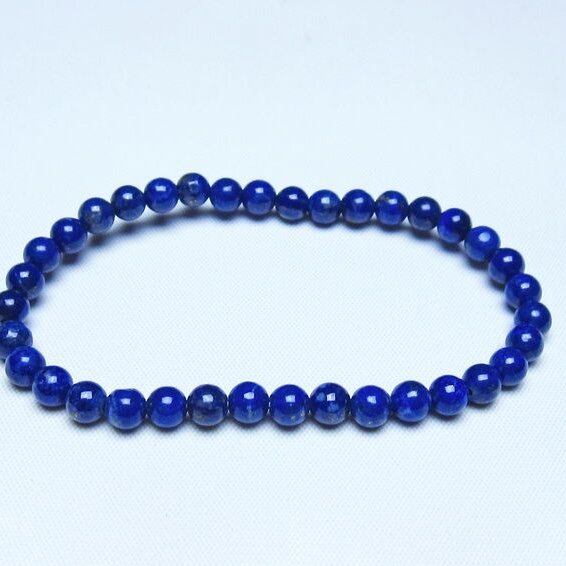 ラピスラズリ ブレスレット 5mm 一点物 メール便可 [M便 1/10] 111-48432