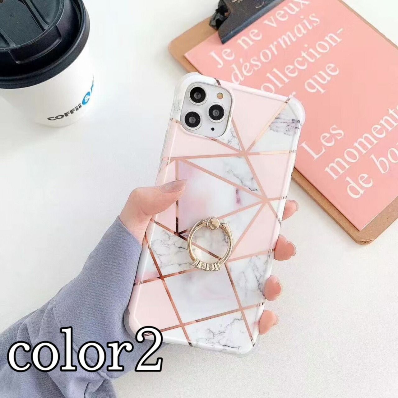 iPhone11 ケース iPhone SE2 ケース iPhone8 ケース iPhone XR Xs アイフォン11 ケース リング付き アイフォンSE2 スマホケース 耐衝撃 おしゃれ 大理石