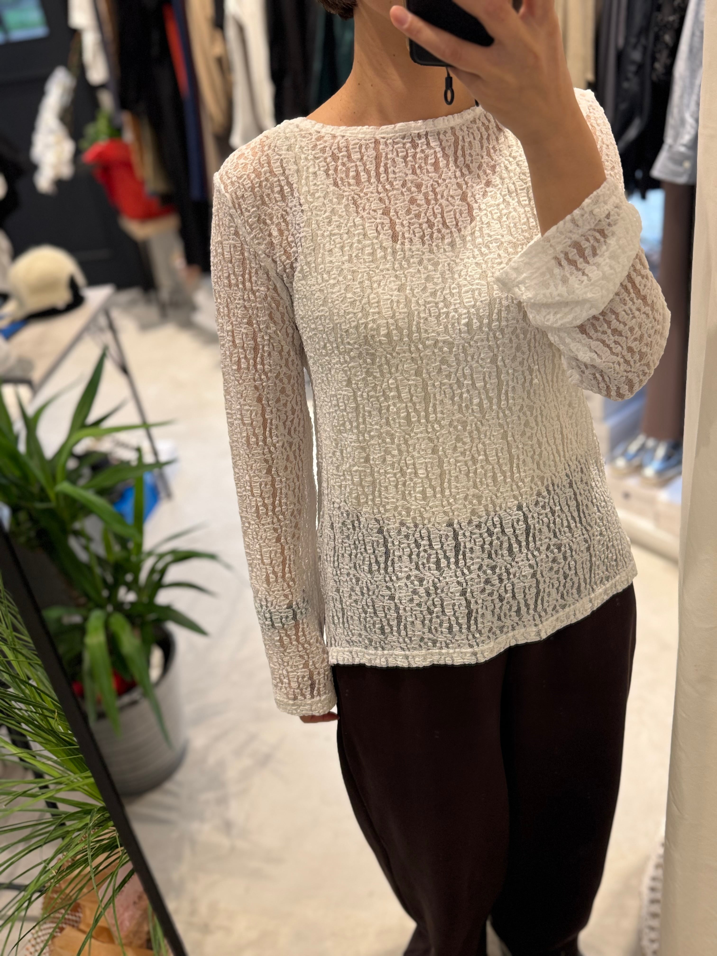 【SELECT】ストレッチレースプルオーバー 15-0702